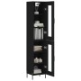 Aparador de madera contrachapada negro 34,5x34x180 cm de vidaXL, Aparadores - Ref: Foro24-3199434, Precio: 108,97 €, Descuent...