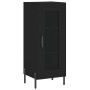 Aparador de madera contrachapada negro 34,5x34x180 cm de vidaXL, Aparadores - Ref: Foro24-3199434, Precio: 108,97 €, Descuent...