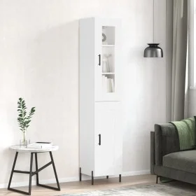 Tall white plywood sideboard 34.5x34x180 cm by vidaXL, Sideboards - Ref: Foro24-3199497, Price: 109,49 €, Discount: %