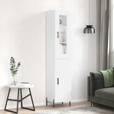 Aparador alto madera contrachapada blanco 34,5x34x180 cm de vidaXL, Aparadores - Ref: Foro24-3199497, Precio: 110,74 €, Descu...