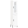 Aparador alto madera contrachapada blanco 34,5x34x180 cm de vidaXL, Aparadores - Ref: Foro24-3199497, Precio: 110,74 €, Descu...