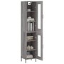 Aparador alto madera contrachapada gris Sonoma 34,5x34x180 cm de vidaXL, Aparadores - Ref: Foro24-3199439, Precio: 111,25 €, ...