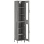 Aparador alto madera contrachapada gris Sonoma 34,5x34x180 cm de vidaXL, Aparadores - Ref: Foro24-3199439, Precio: 111,25 €, ...