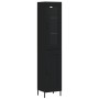 Aparador de madera contrachapada negro 34,5x34x180 cm de vidaXL, Aparadores - Ref: Foro24-3199498, Precio: 111,38 €, Descuent...