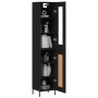 Aparador de madera contrachapada negro 34,5x34x180 cm de vidaXL, Aparadores - Ref: Foro24-3199498, Precio: 111,38 €, Descuent...