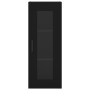Aparador de madera contrachapada negro 34,5x34x180 cm de vidaXL, Aparadores - Ref: Foro24-3199498, Precio: 111,38 €, Descuent...