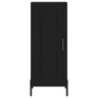 Aparador de madera contrachapada negro 34,5x34x180 cm de vidaXL, Aparadores - Ref: Foro24-3199498, Precio: 111,38 €, Descuent...