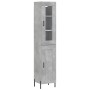 Aparador de madera contrachapada gris hormigón 34,5x34x180 cm de vidaXL, Aparadores - Ref: Foro24-3199501, Precio: 108,50 €, ...