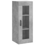 Aparador de madera contrachapada gris hormigón 34,5x34x180 cm de vidaXL, Aparadores - Ref: Foro24-3199501, Precio: 108,50 €, ...