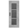 Aparador de madera contrachapada gris hormigón 34,5x34x180 cm de vidaXL, Aparadores - Ref: Foro24-3199501, Precio: 108,50 €, ...