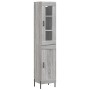 Aparador alto madera contrachapada gris Sonoma 34,5x34x180 cm de vidaXL, Aparadores - Ref: Foro24-3199503, Precio: 111,37 €, ...