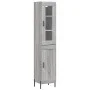 Tall Sonoma gray plywood sideboard 34.5x34x180 cm by vidaXL, Sideboards - Ref: Foro24-3199503, Price: 110,03 €, Discount: %