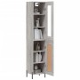 Aparador alto madera contrachapada gris Sonoma 34,5x34x180 cm de vidaXL, Aparadores - Ref: Foro24-3199503, Precio: 111,37 €, ...