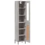 Tall Sonoma gray plywood sideboard 34.5x34x180 cm by vidaXL, Sideboards - Ref: Foro24-3199503, Price: 110,03 €, Discount: %
