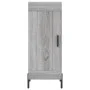Tall Sonoma gray plywood sideboard 34.5x34x180 cm by vidaXL, Sideboards - Ref: Foro24-3199503, Price: 110,03 €, Discount: %