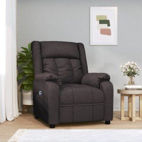 Sillón elevable tela marrón oscuro en Sillones | Comprar online en Foru.es