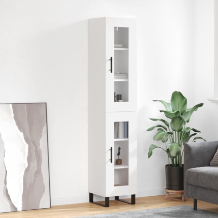 Aparador alto madera contrachapada blanco 34,5x34x180 cm de vidaXL, Aparadores - Ref: Foro24-3199449, Precio: 110,10 €, Descu...