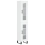 Aparador alto madera contrachapada blanco 34,5x34x180 cm de vidaXL, Aparadores - Ref: Foro24-3199449, Precio: 110,10 €, Descu...