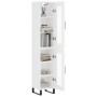 Aparador alto madera contrachapada blanco 34,5x34x180 cm de vidaXL, Aparadores - Ref: Foro24-3199449, Precio: 110,10 €, Descu...