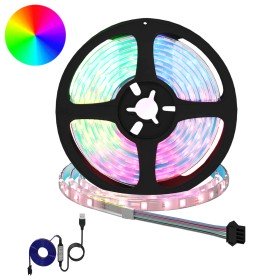 Tira LED 4 pcs Negro y Transparente 210 x 0,8 x 0,3 cm en Iluminación para el hogar | Comprar online en Foru.es