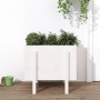 Jardinera de madera maciza de pino blanco 62x50x57 cm de vidaXL, Maceteros y jardineras - Ref: Foro24-825206, Precio: 58,98 €...