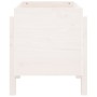 Jardinera de madera maciza de pino blanco 62x50x57 cm de vidaXL, Maceteros y jardineras - Ref: Foro24-825206, Precio: 58,98 €...