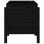 Jardinera de madera maciza de pino negro 62x50x57 cm de vidaXL, Maceteros y jardineras - Ref: Foro24-825209, Precio: 73,01 €,...