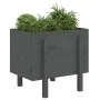 Jardinera de madera maciza de pino gris 62x50x57 cm de vidaXL, Maceteros y jardineras - Ref: Foro24-825207, Precio: 50,58 €, ...