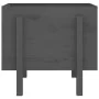 Jardinera de madera maciza de pino gris 62x50x57 cm de vidaXL, Maceteros y jardineras - Ref: Foro24-825207, Precio: 50,58 €, ...