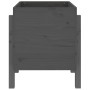 Jardinera de madera maciza de pino gris 62x50x57 cm de vidaXL, Maceteros y jardineras - Ref: Foro24-825207, Precio: 51,26 €, ...
