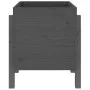 Jardinera de madera maciza de pino gris 62x50x57 cm de vidaXL, Maceteros y jardineras - Ref: Foro24-825207, Precio: 50,58 €, ...