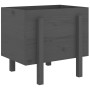 Jardinera de madera maciza de pino gris 62x50x57 cm de vidaXL, Maceteros y jardineras - Ref: Foro24-825207, Precio: 51,26 €, ...