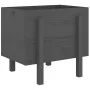 Jardinera de madera maciza de pino gris 62x50x57 cm de vidaXL, Maceteros y jardineras - Ref: Foro24-825207, Precio: 50,58 €, ...