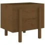 Jardinera de madera maciza de pino marrón miel 62x50x57 cm de vidaXL, Maceteros y jardineras - Ref: Foro24-825208, Precio: 72...