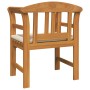 Banco con cojín Acabado de Aceite Natural 68,5 x 46 x 82,5 cm en Bancos de jardín | Comprar online en Foru.es