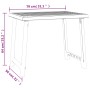 Mesa de camping con aspecto de madera PP verde 79x56x64 cm de vidaXL, Mesas de jardín - Ref: Foro24-364736, Precio: 52,16 €, ...