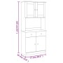 Aparador alto ALTA madera maciza de pino 77x35x165 cm de vidaXL, Aparadores - Ref: Foro24-3187773, Precio: 227,30 €, Descuent...
