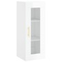 Aparador alto madera contrachapada blanco brillo 34,5x34x180 cm de vidaXL, Aparadores - Ref: Foro24-3199483, Precio: 108,05 €...