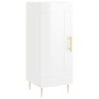 Aparador alto madera contrachapada blanco brillo 34,5x34x180 cm de vidaXL, Aparadores - Ref: Foro24-3199483, Precio: 108,05 €...
