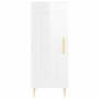 Aparador alto madera contrachapada blanco brillo 34,5x34x180 cm de vidaXL, Aparadores - Ref: Foro24-3199483, Precio: 108,05 €...