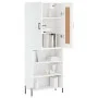 Aparador alto madera contrachapada blanco 69,5x34x180 cm de vidaXL, Aparadores - Ref: Foro24-3200073, Precio: 125,13 €, Descu...