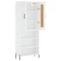 Aparador alto madera contrachapada blanco 69,5x34x180 cm de vidaXL, Aparadores - Ref: Foro24-3200073, Precio: 125,13 €, Descu...