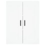 Aparador alto madera contrachapada blanco 69,5x34x180 cm de vidaXL, Aparadores - Ref: Foro24-3200073, Precio: 128,60 €, Descu...
