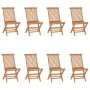Sillas de jardín plegables 8 unidades madera maciza de teca en Sillas de jardín | Comprar online en Foru.es