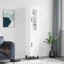 Aparador alto madera contrachapada blanco 34,5x34x180 cm de vidaXL, Aparadores - Ref: Foro24-3199513, Precio: 109,11 €, Descu...