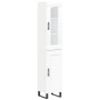 Aparador alto madera contrachapada blanco 34,5x34x180 cm de vidaXL, Aparadores - Ref: Foro24-3199513, Precio: 109,11 €, Descu...