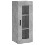 Aparador de madera contrachapada gris hormigón 34,5x34x180 cm de vidaXL, Aparadores - Ref: Foro24-3199173, Precio: 104,16 €, ...