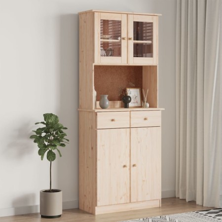 Aparador alto ALTA madera maciza de pino 77x35x188 cm de vidaXL, Aparadores - Ref: Foro24-3187775, Precio: 258,92 €, Descuent...