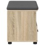 Banco de entrada con cojín Roble Sonoma 60 x 38 x 46 cm en Bancos para recibidores y almacenamiento | Comprar online en Foru.es
