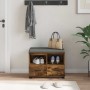 Banco de entrada con cojín Roble ahumado 60 x 38 x 46 cm en Bancos para recibidores y almacenamiento | Comprar online en Foru.es